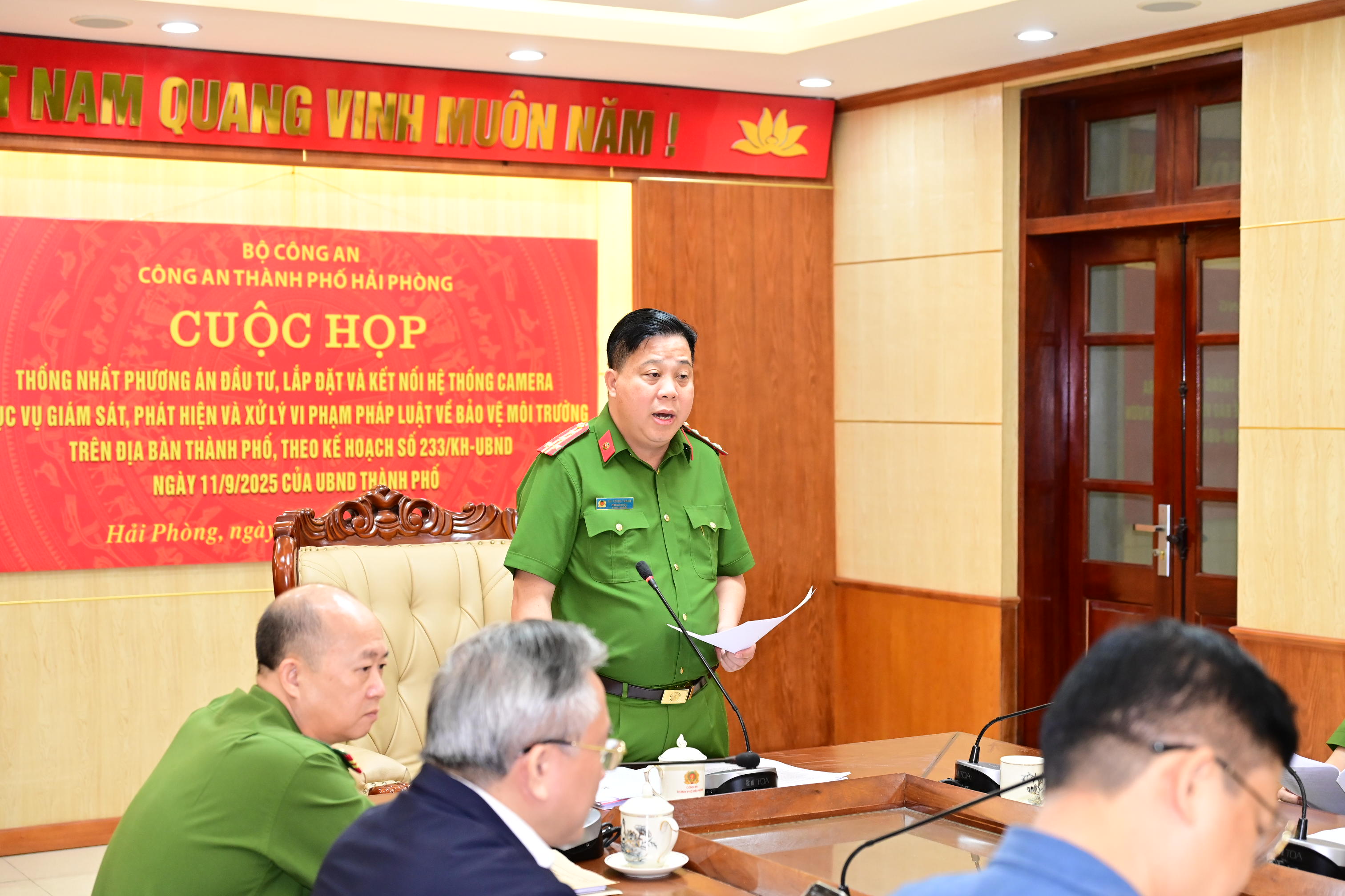 Nâng cao hiệu quả hệ thống camera phục vụ giám sát, phát hiện, xử lý các hành vi vi phạm pháp luật về môi trường